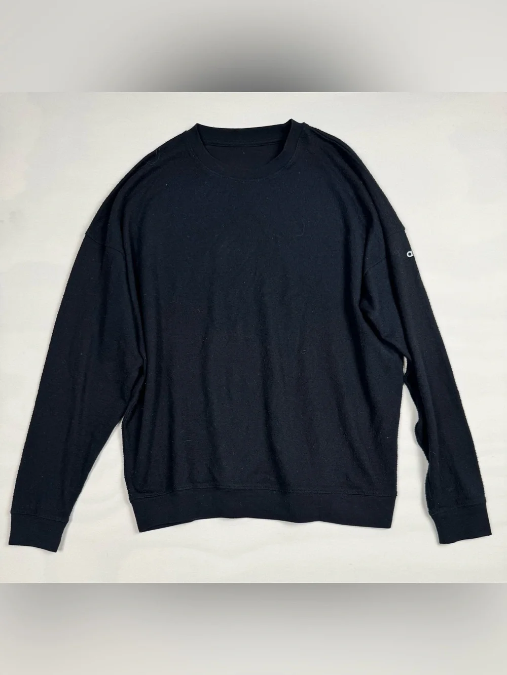 Alo Yoga Crewneck Long Sleeve Lightweight Sweater Black Women’s XL
